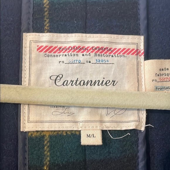 Cartonnier Plaid Cape - Green and Blue - Picture 3 of 9